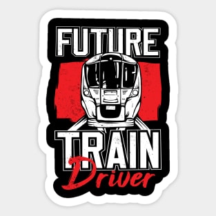 Future Train Driver Sticker